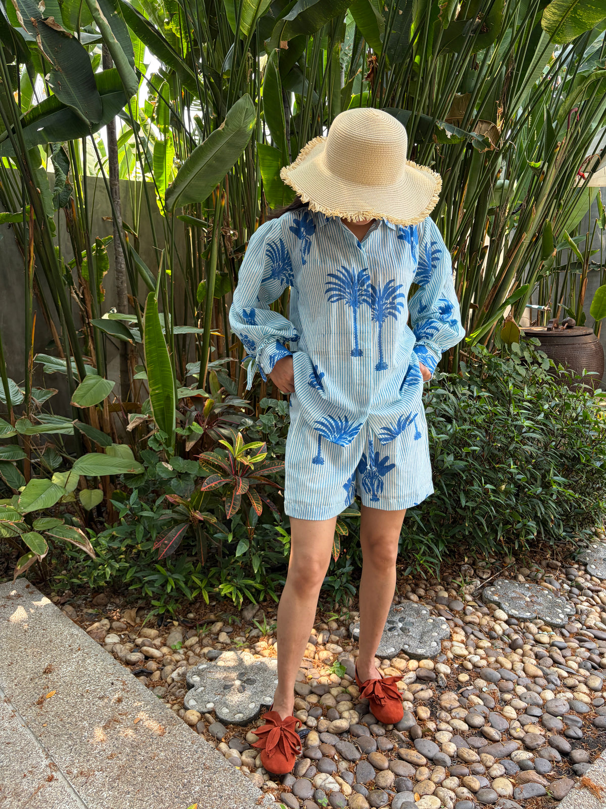 Blue Lagoon Palm Shirt