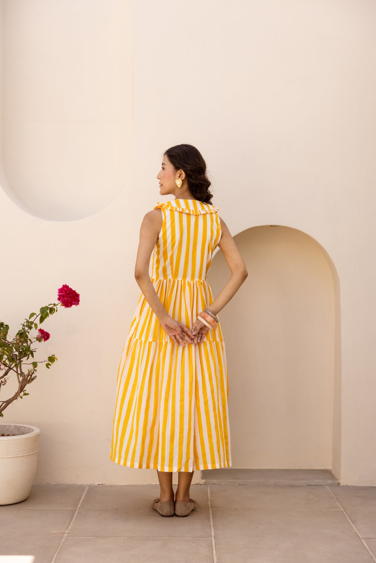 Honeystripe Ruffle Dress