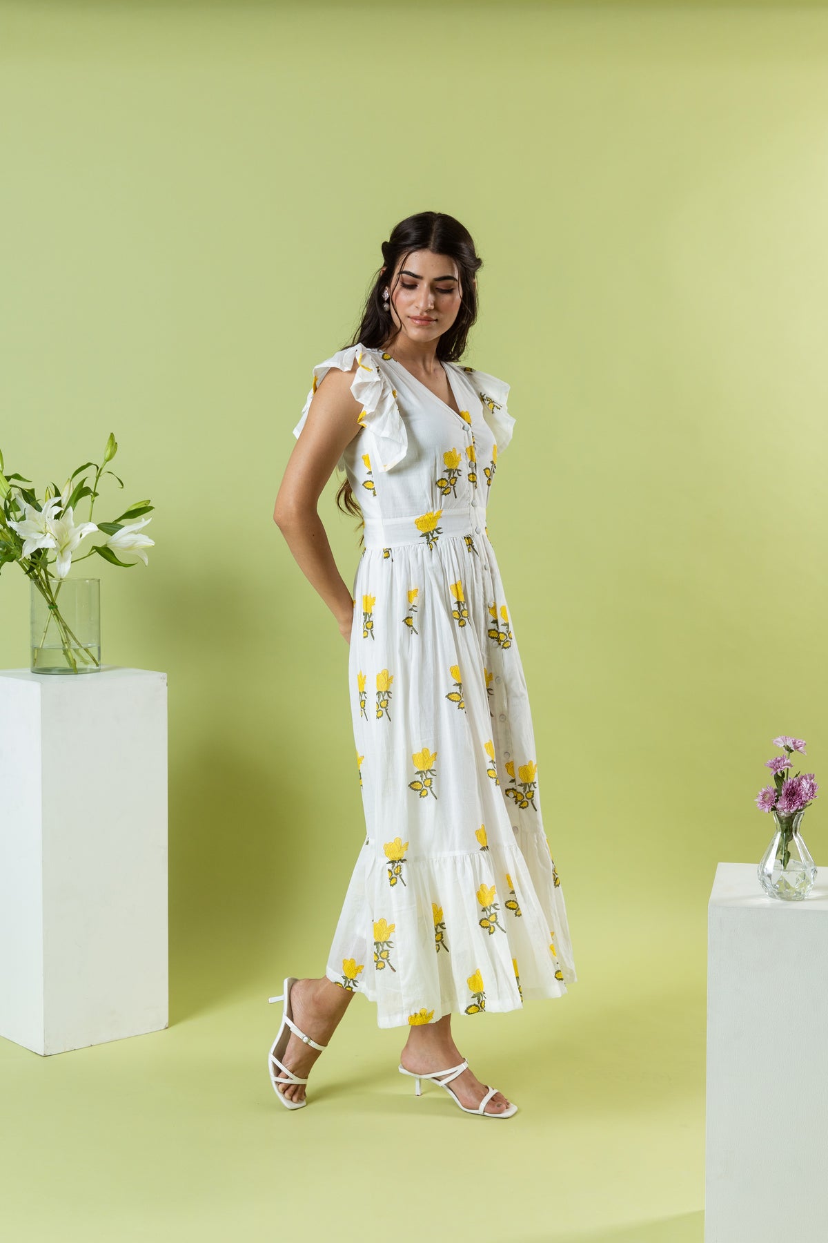 Lemon Tulip Dress