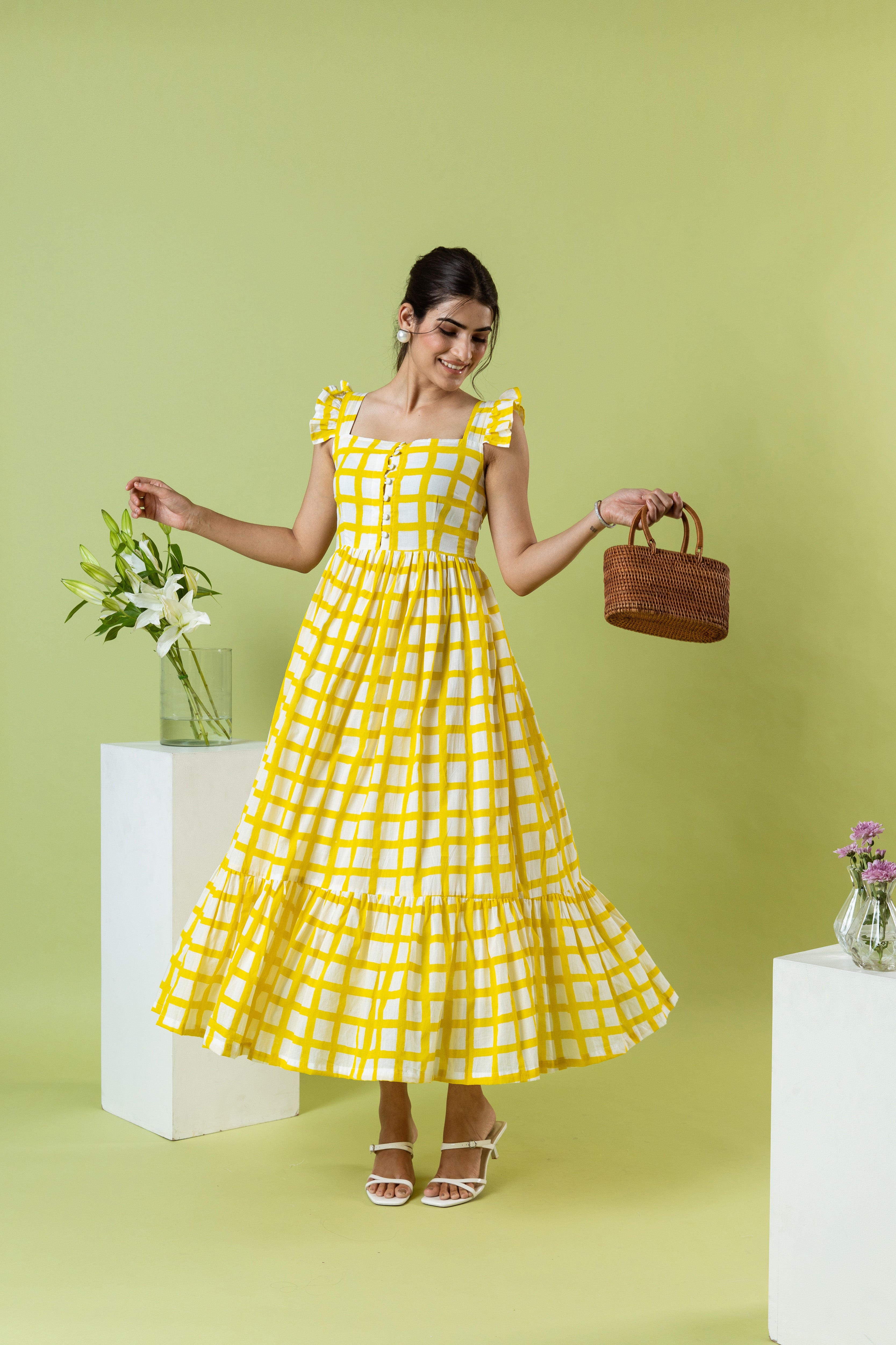 Yellow Gingham Dress Yellow Gingham Dress