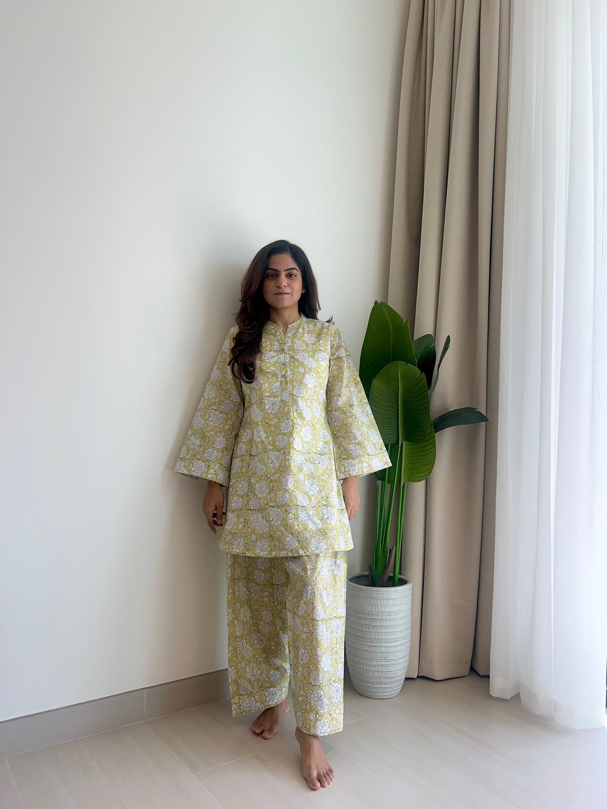 Sage Farshi Salwar Set