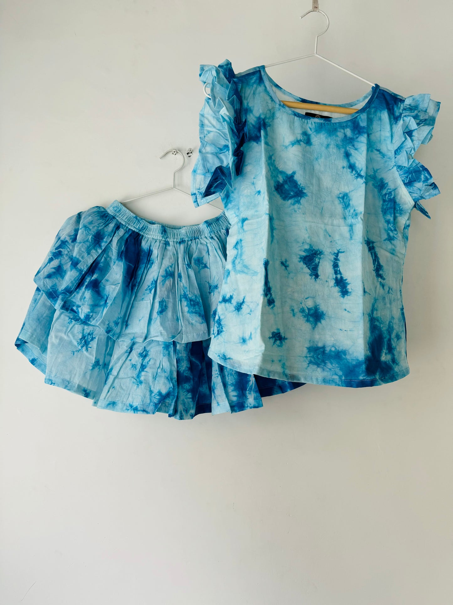 Blue Tie Dye Skirt Set - S