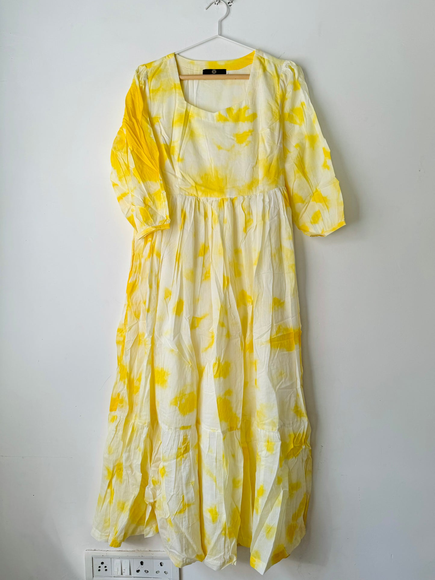 Yellow Tiedye Dress - S