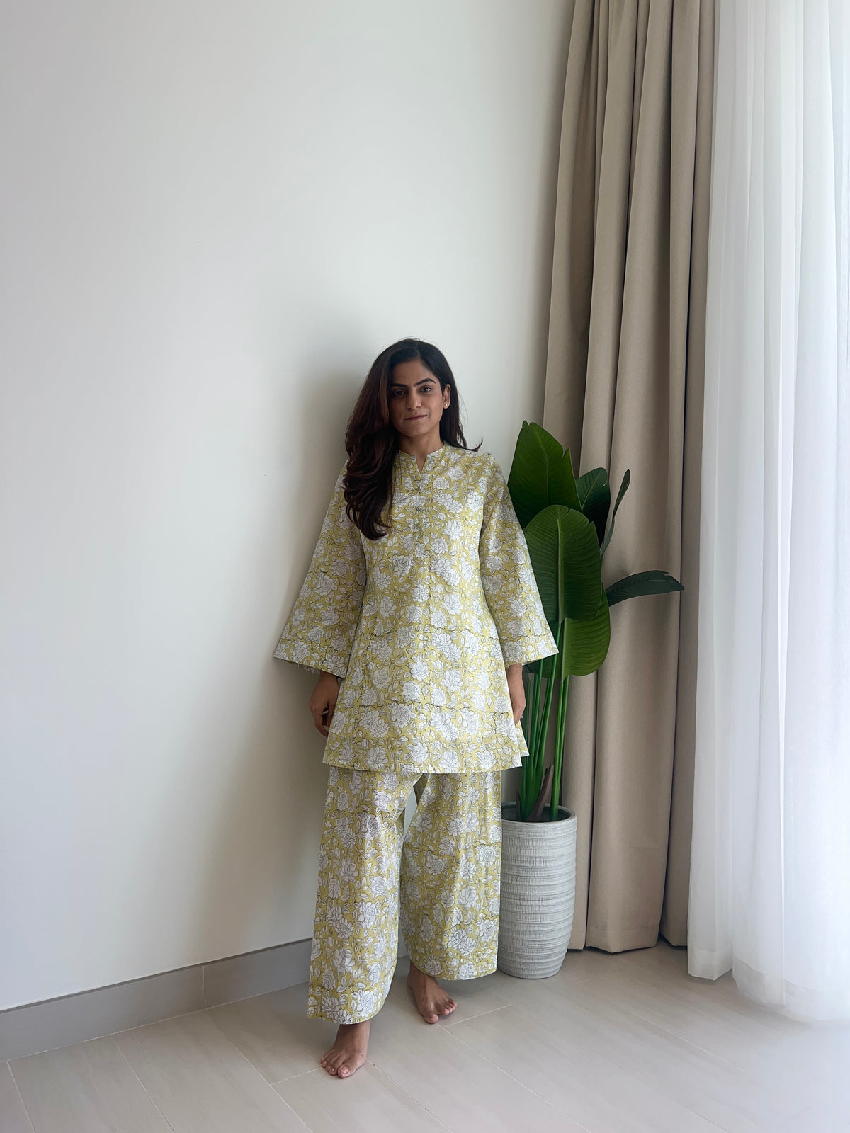 Sage Farshi Salwar Set