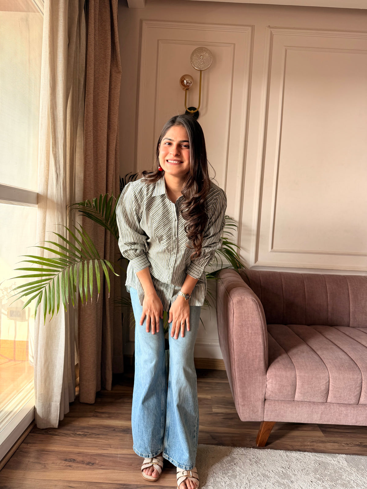 Grey Stripe Shirt