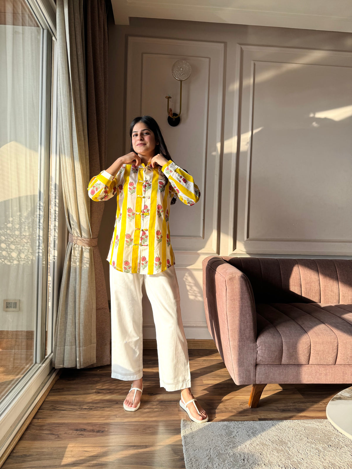 Dhoop - Yellow and Pink Set