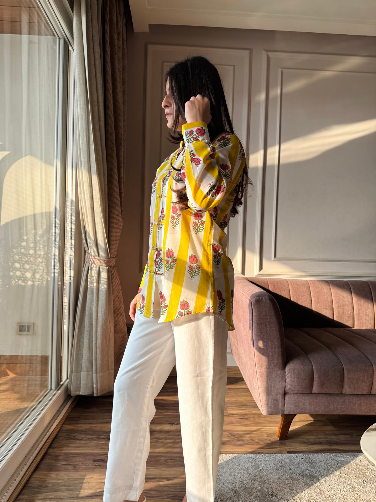 Dhoop - Yellow and Pink Set