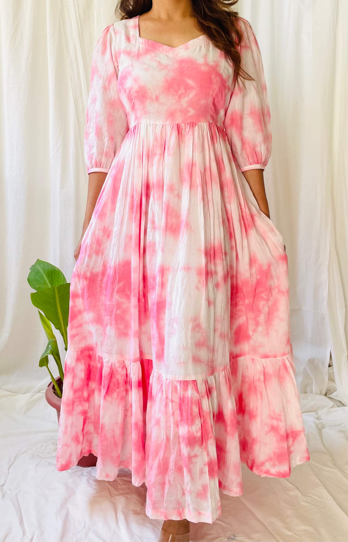 Pink Tie Dye Maxi