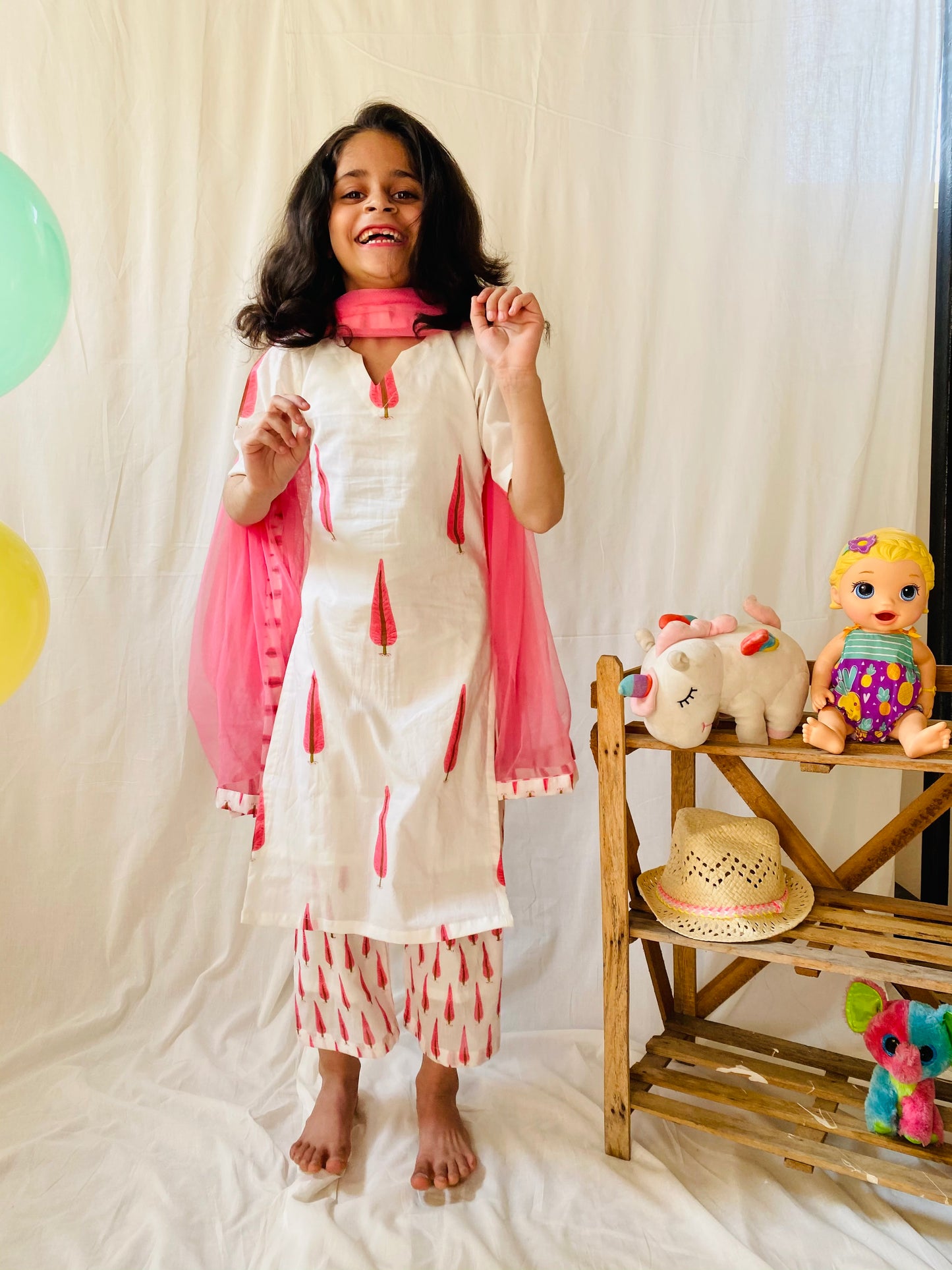 Pink Cypress Mini Suit Set