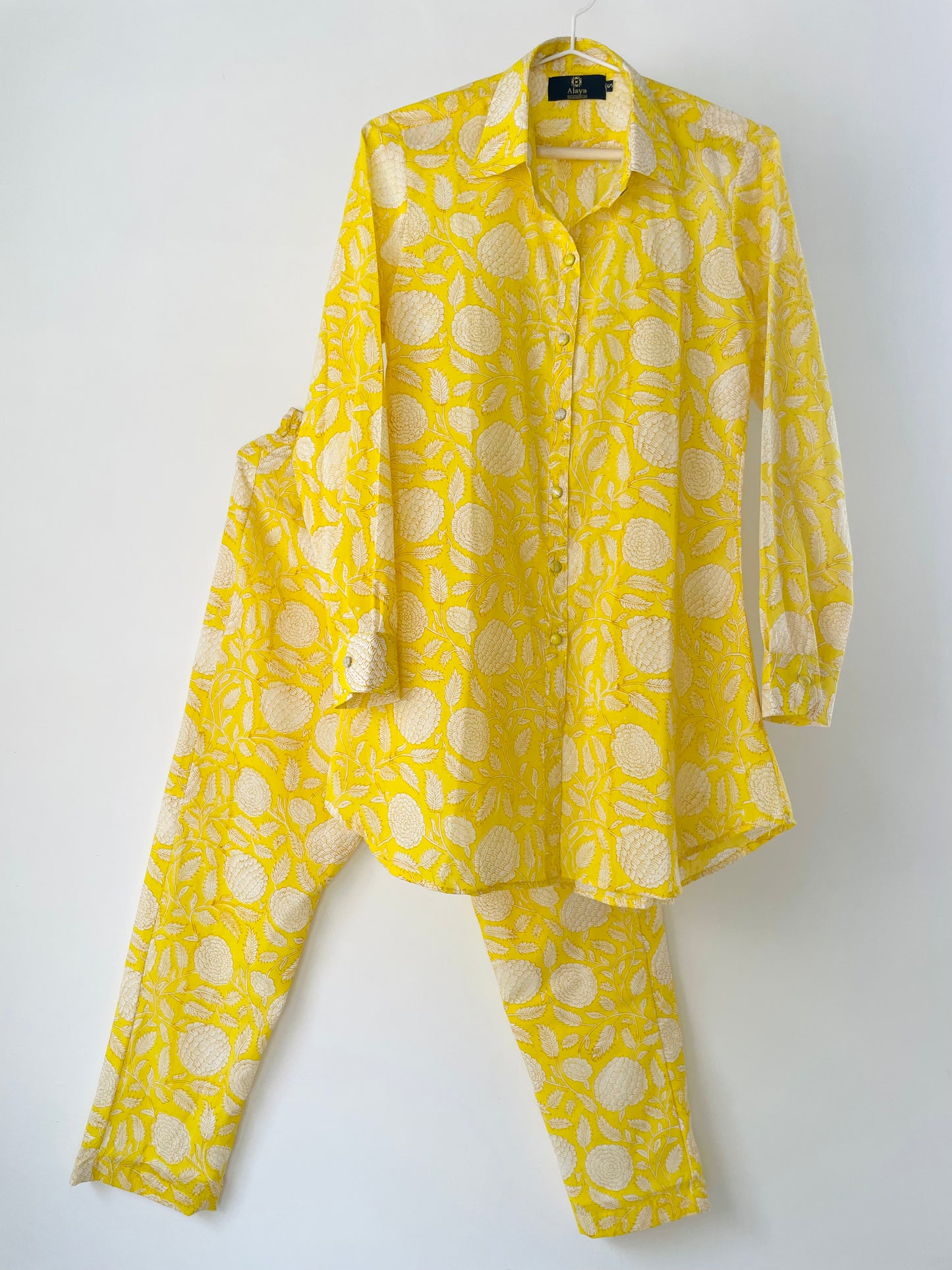 Lemon Jhaal Co-ord Set - XS