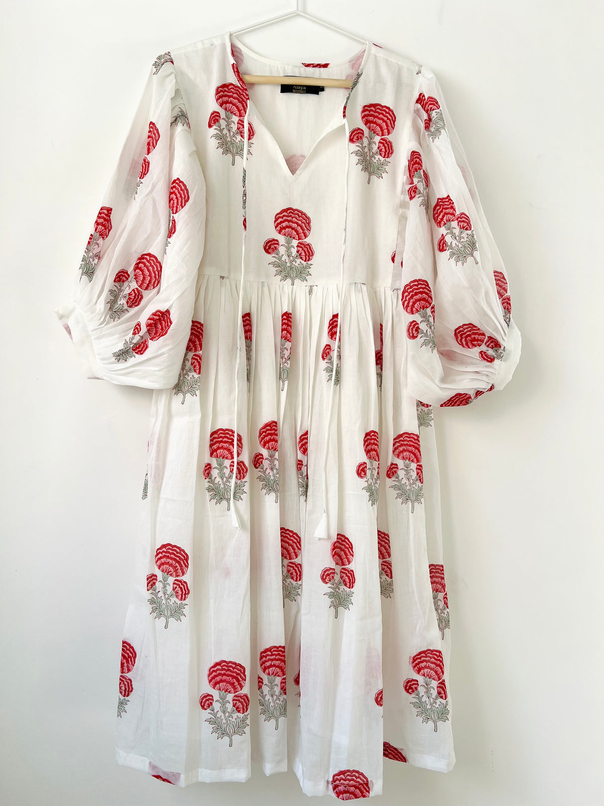 Pink Marigold Midi Dress