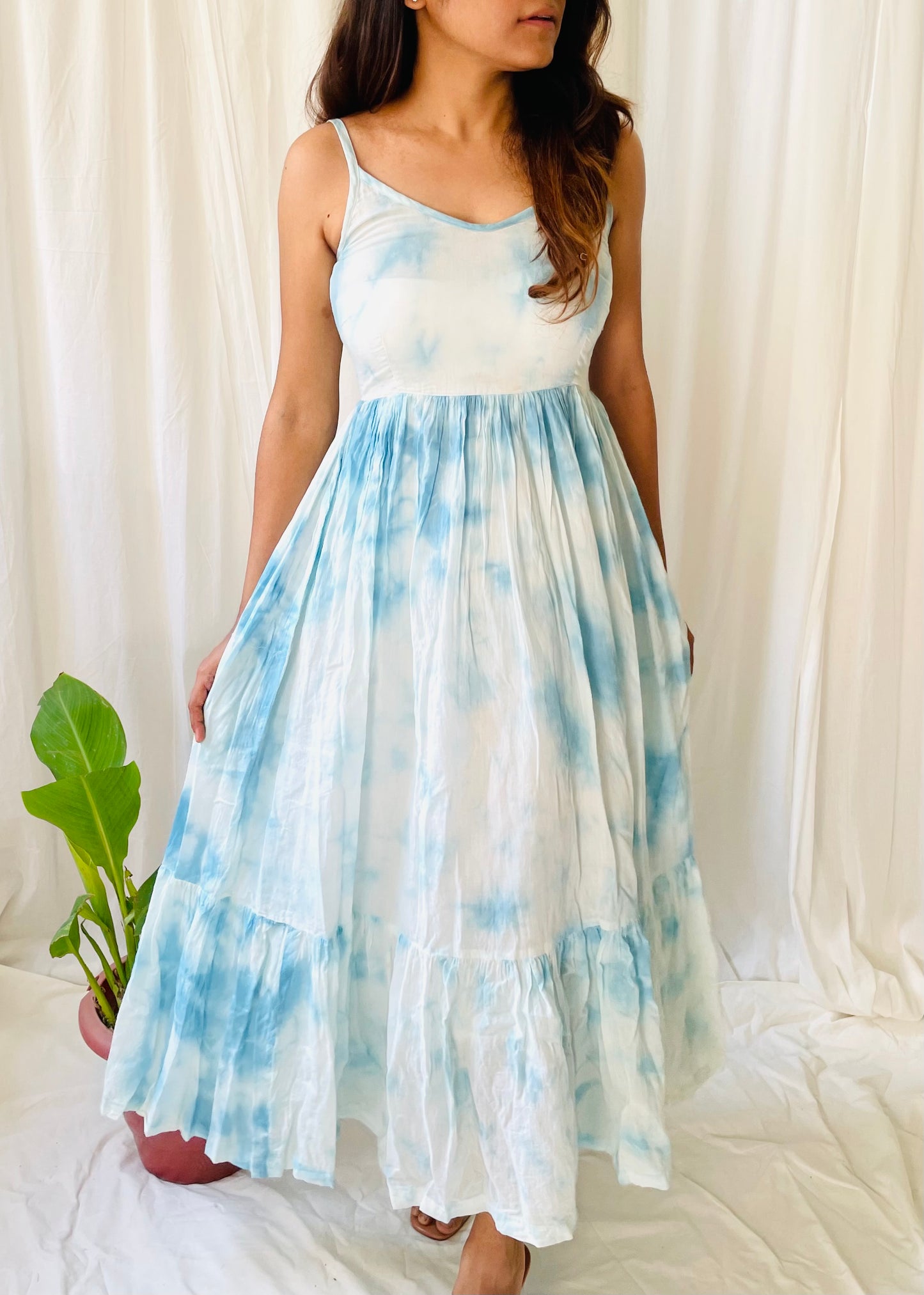 Blue Tie Dye Maxi