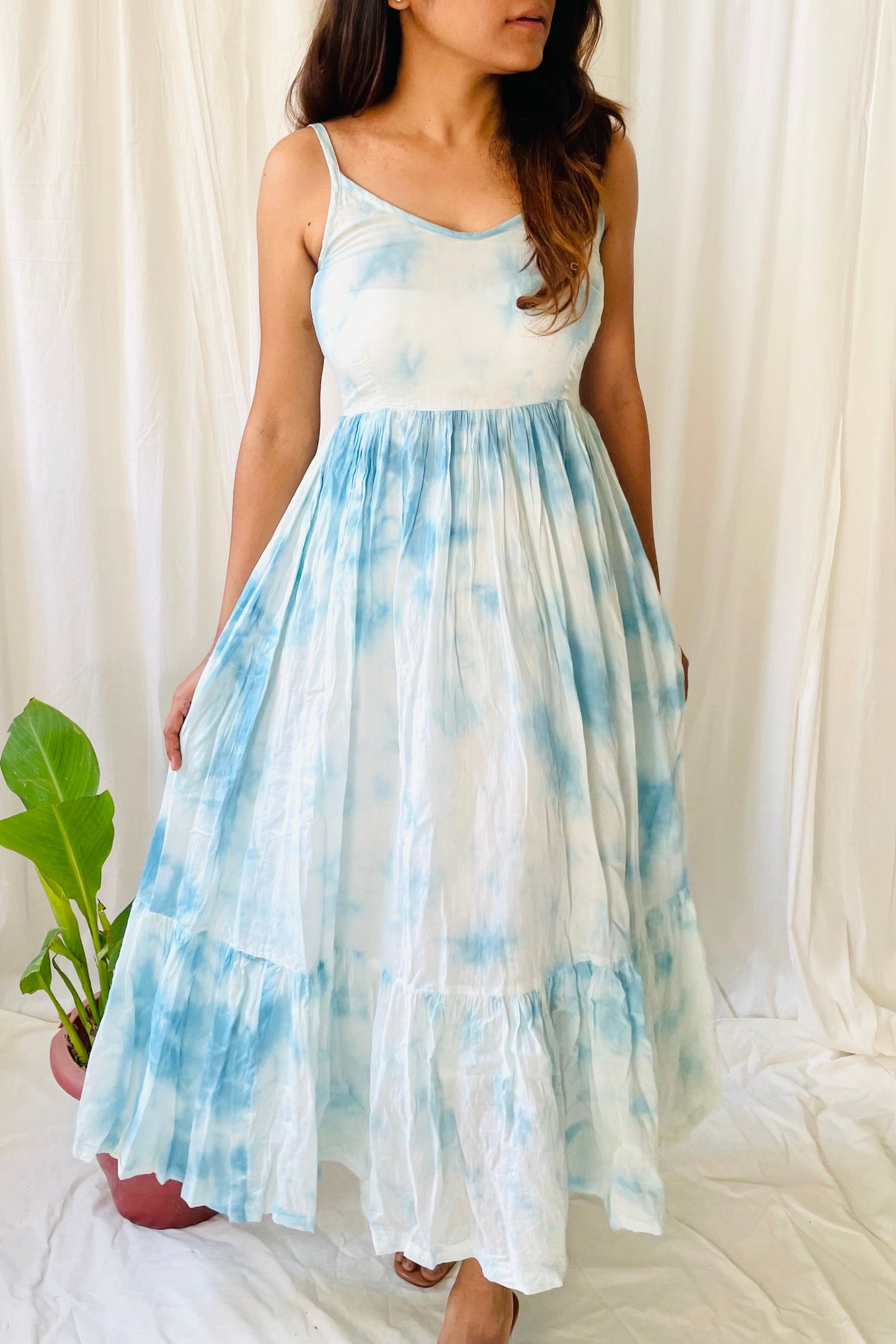 Blue Tie Dye Maxi