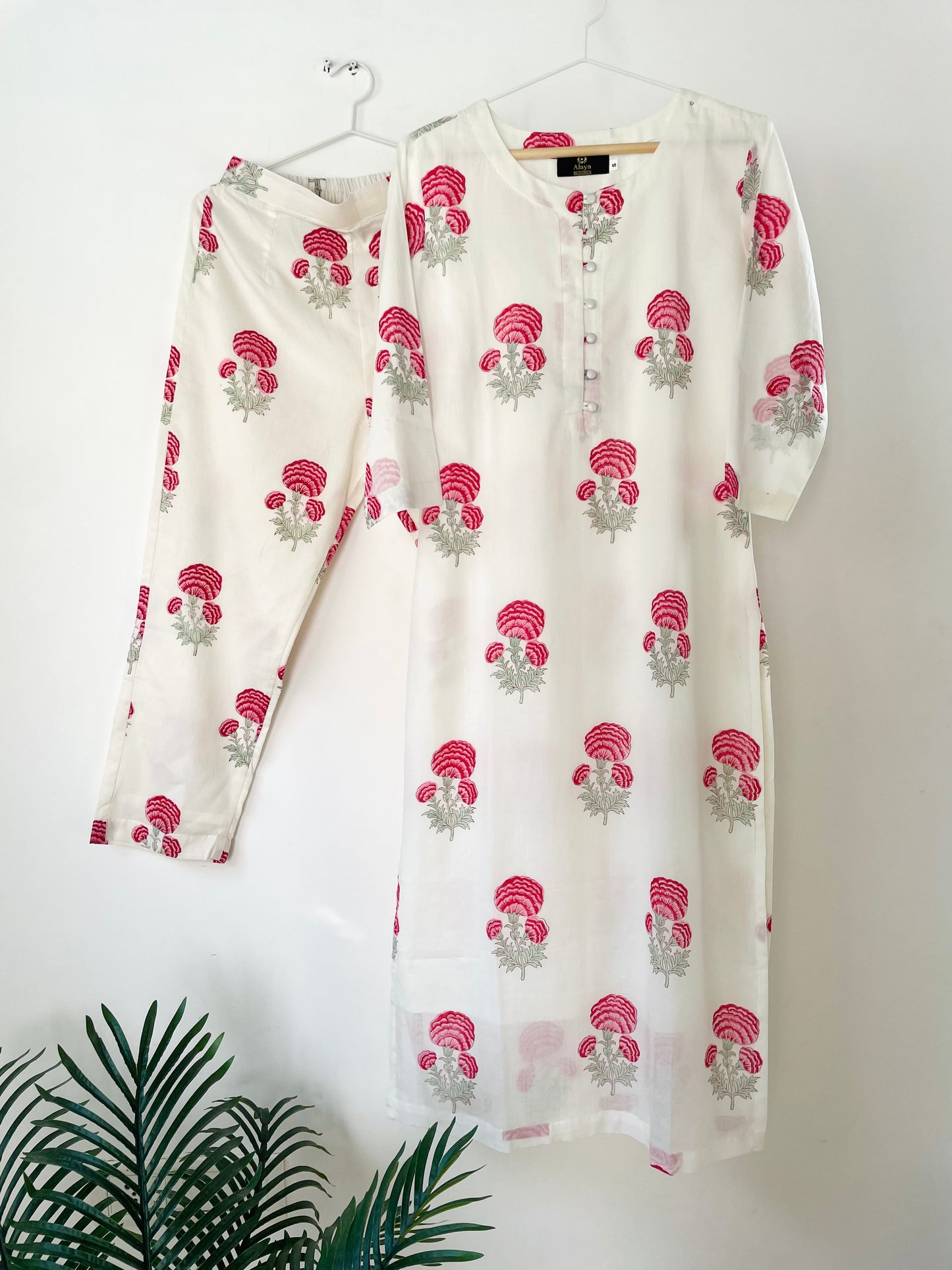 Pink Marigold Kurta Co-ord Set