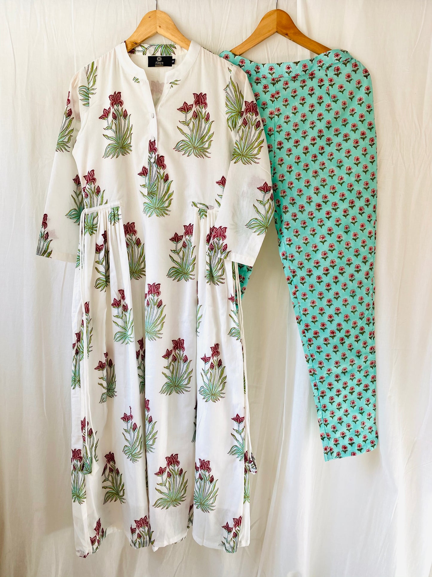 Marsala Kurta Palazzo Set - Set of 2