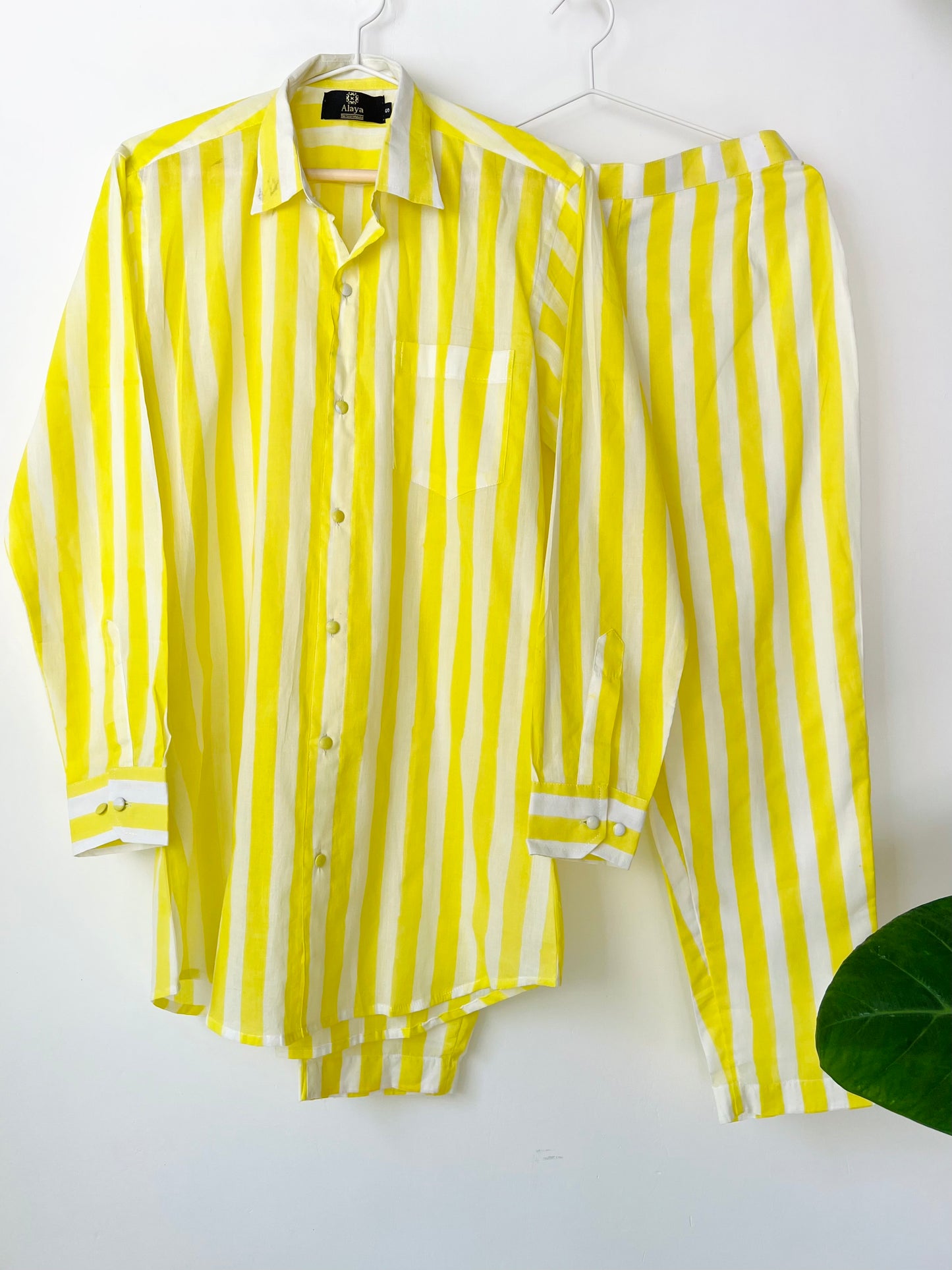 Lemon Stripe Co-ord Set