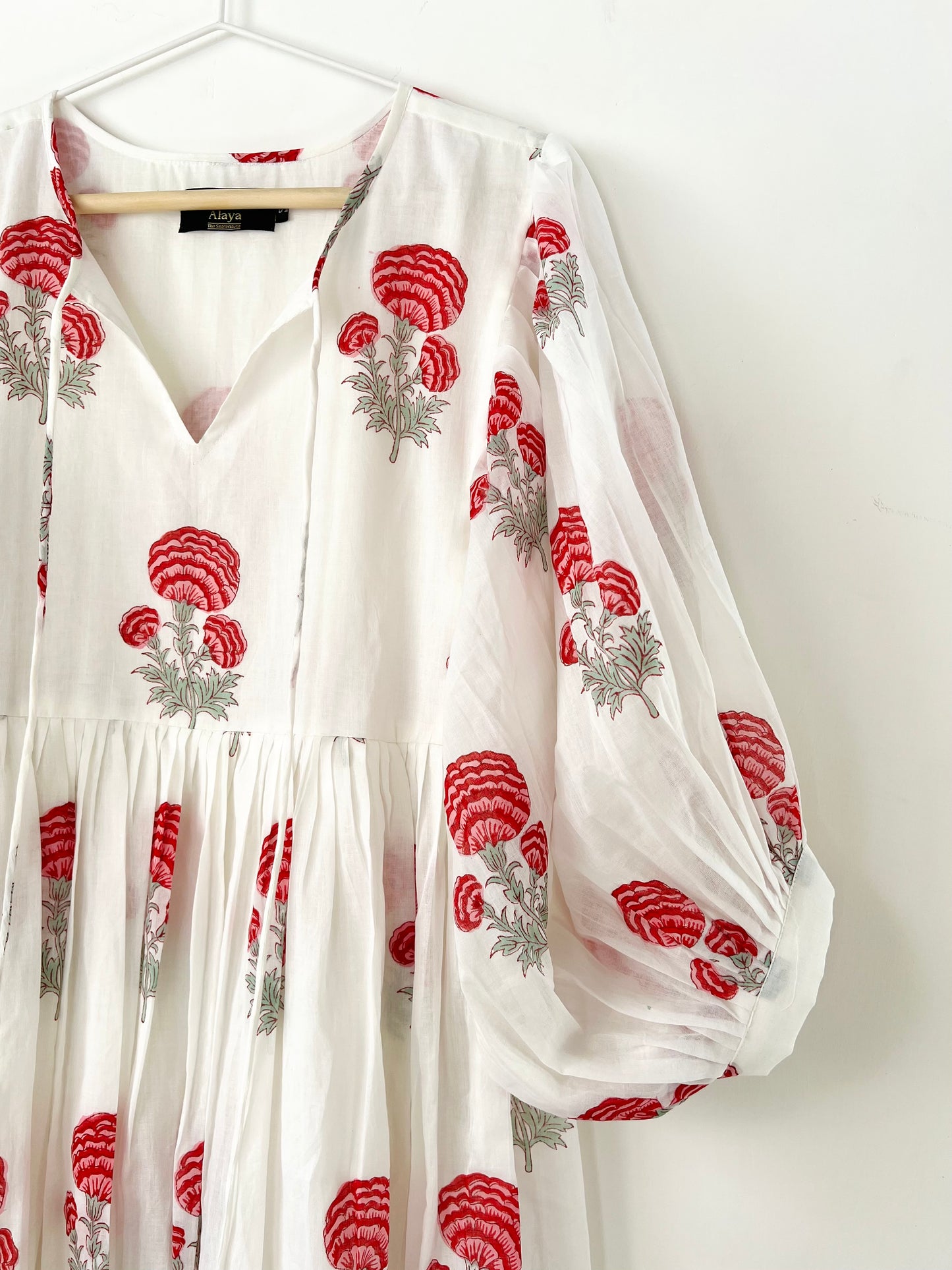 Pink Marigold Midi Dress