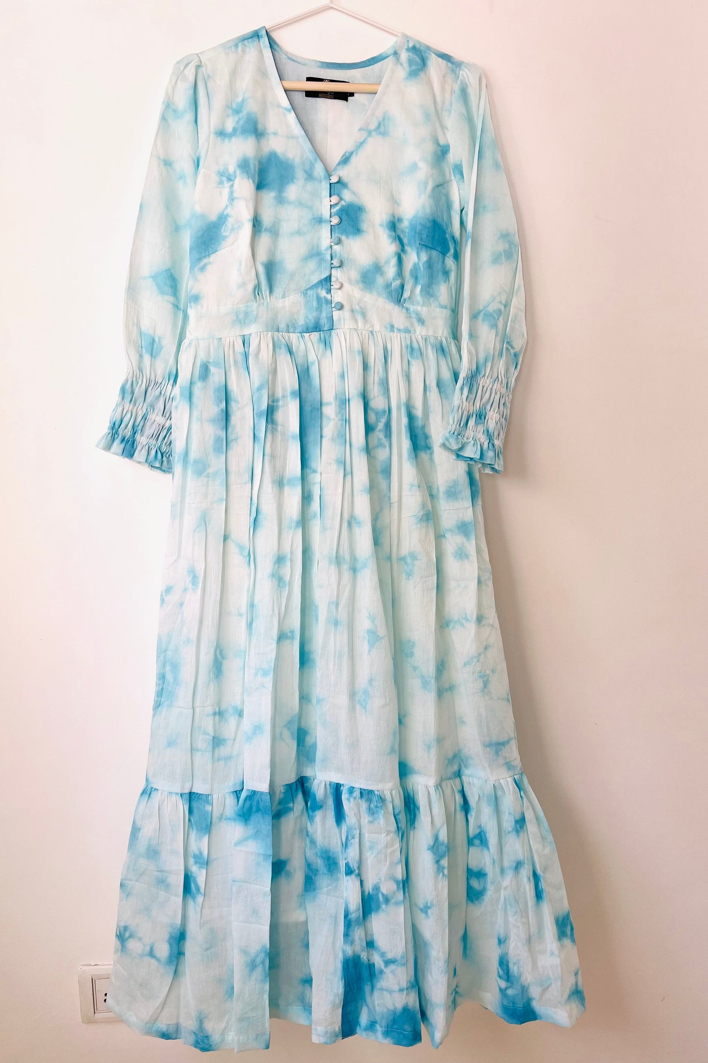 Blue Tie Dye Maxi Dress