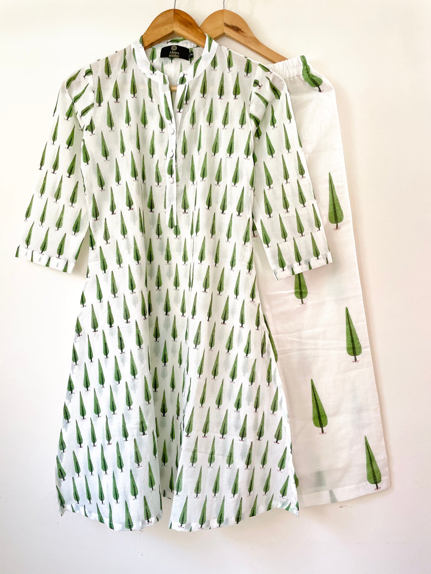 Green Mini Cypress Kurta and Green Cypress palazzos
