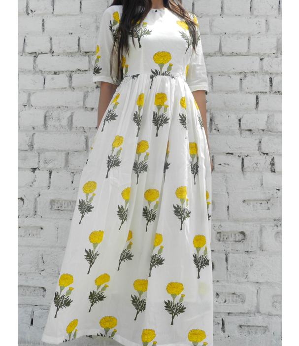 Yellow Mogra Maxi