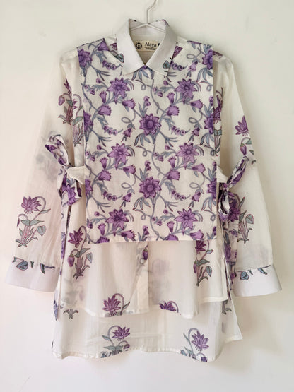 Lavender Lily Shirt, Waistcoat & Pants Set