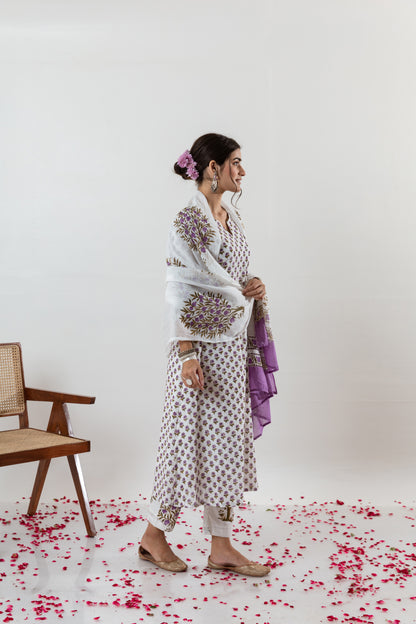 Lavender Mini Anar Suit Set