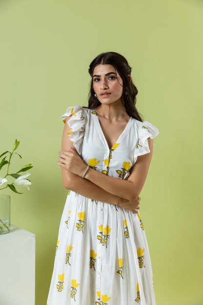 Lemon Tulip Dress