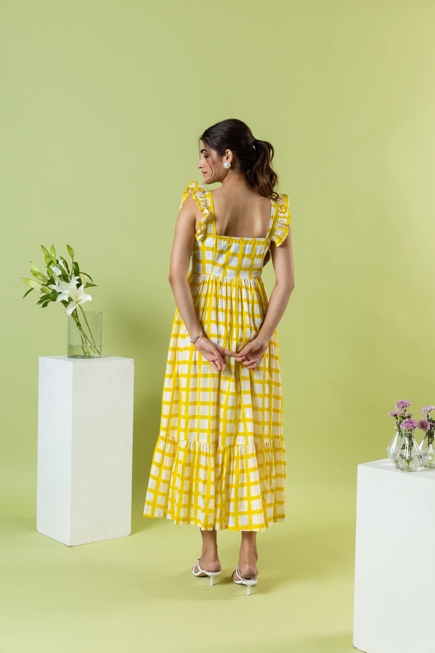 Yellow Gingham Dress