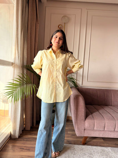 Citrus Breeze Stripe Shirt