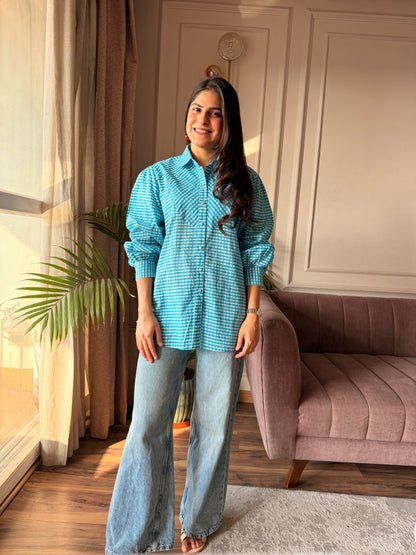 Blue Gingham Shirt
