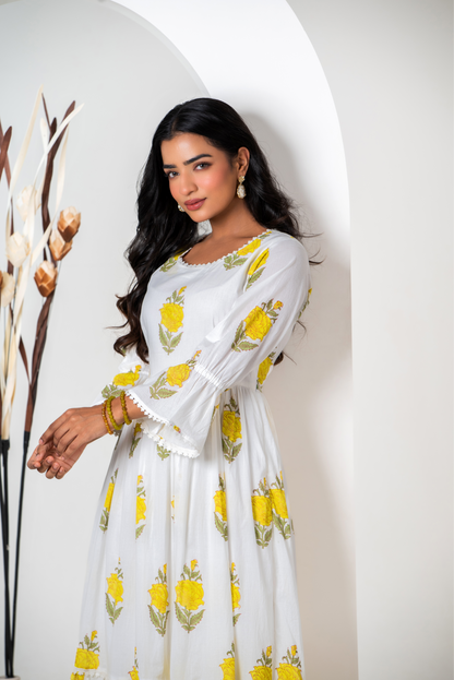 Yellow Rose Jacket Dress