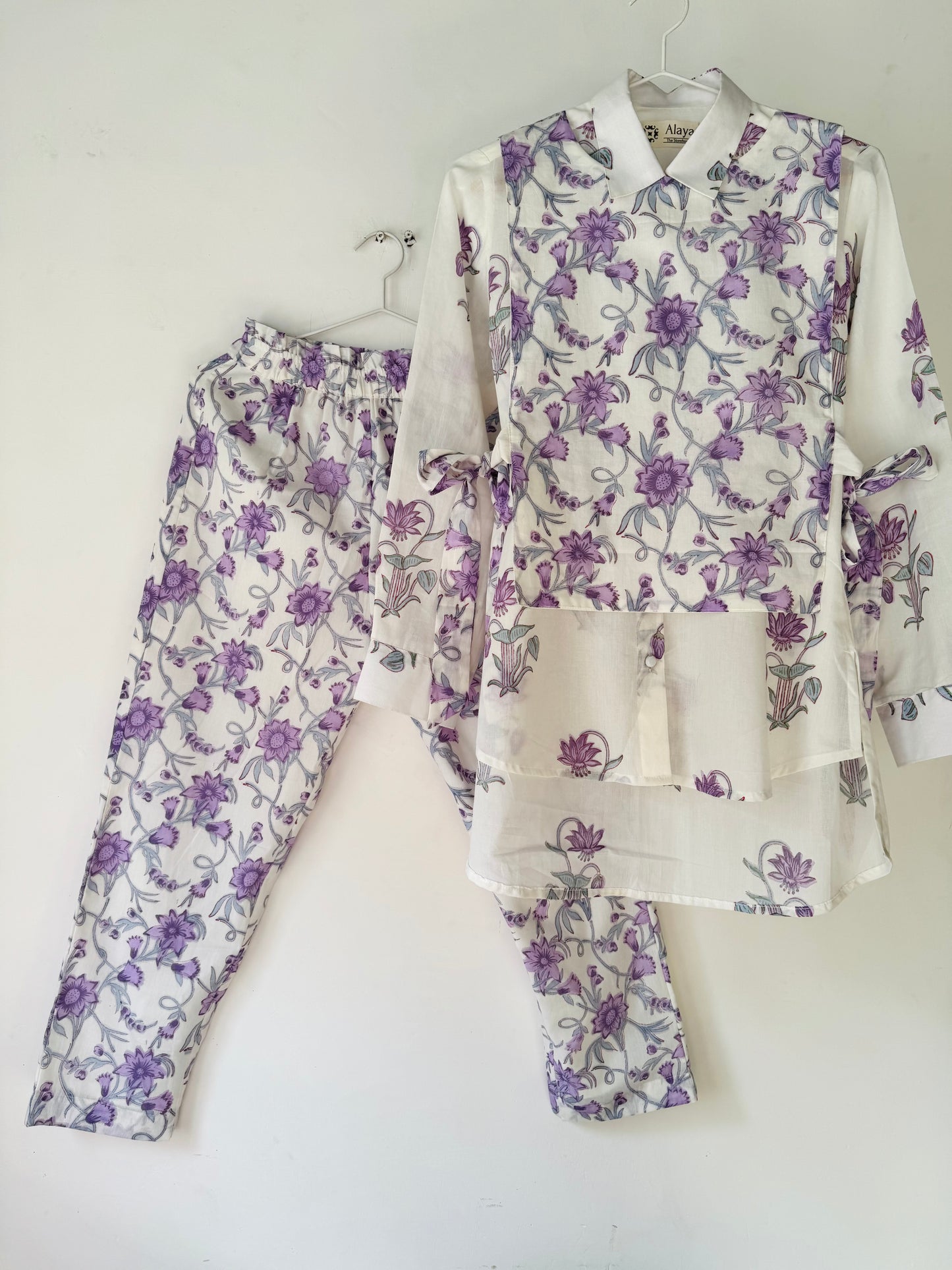 Lavender Lily Shirt, Waistcoat & Pants Set