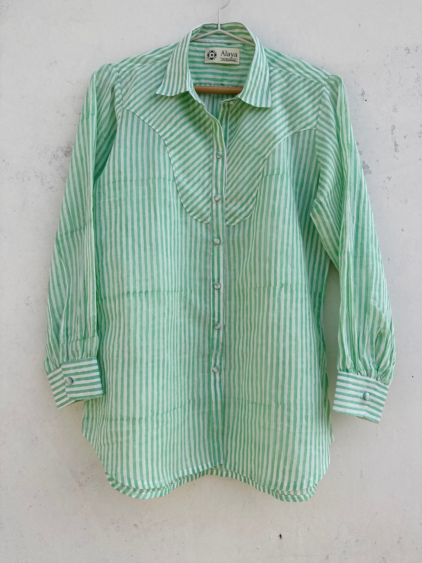Mint Green Stripe Shirt