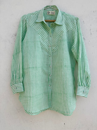 Mint Green Stripe Shirt