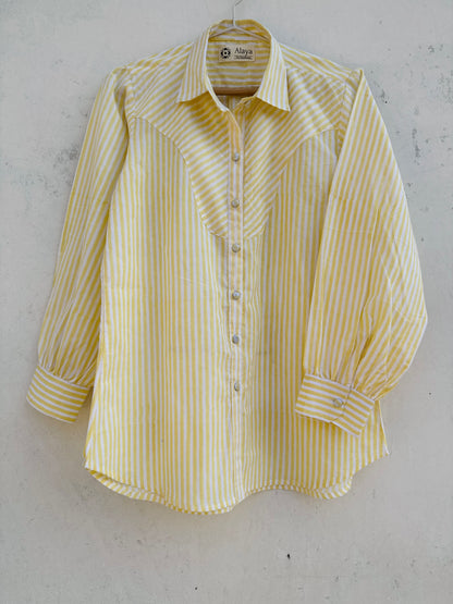Citrus Breeze Stripe Shirt