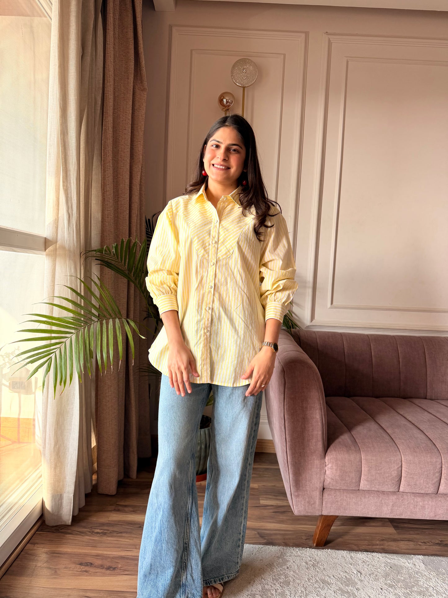 Citrus Breeze Stripe Shirt