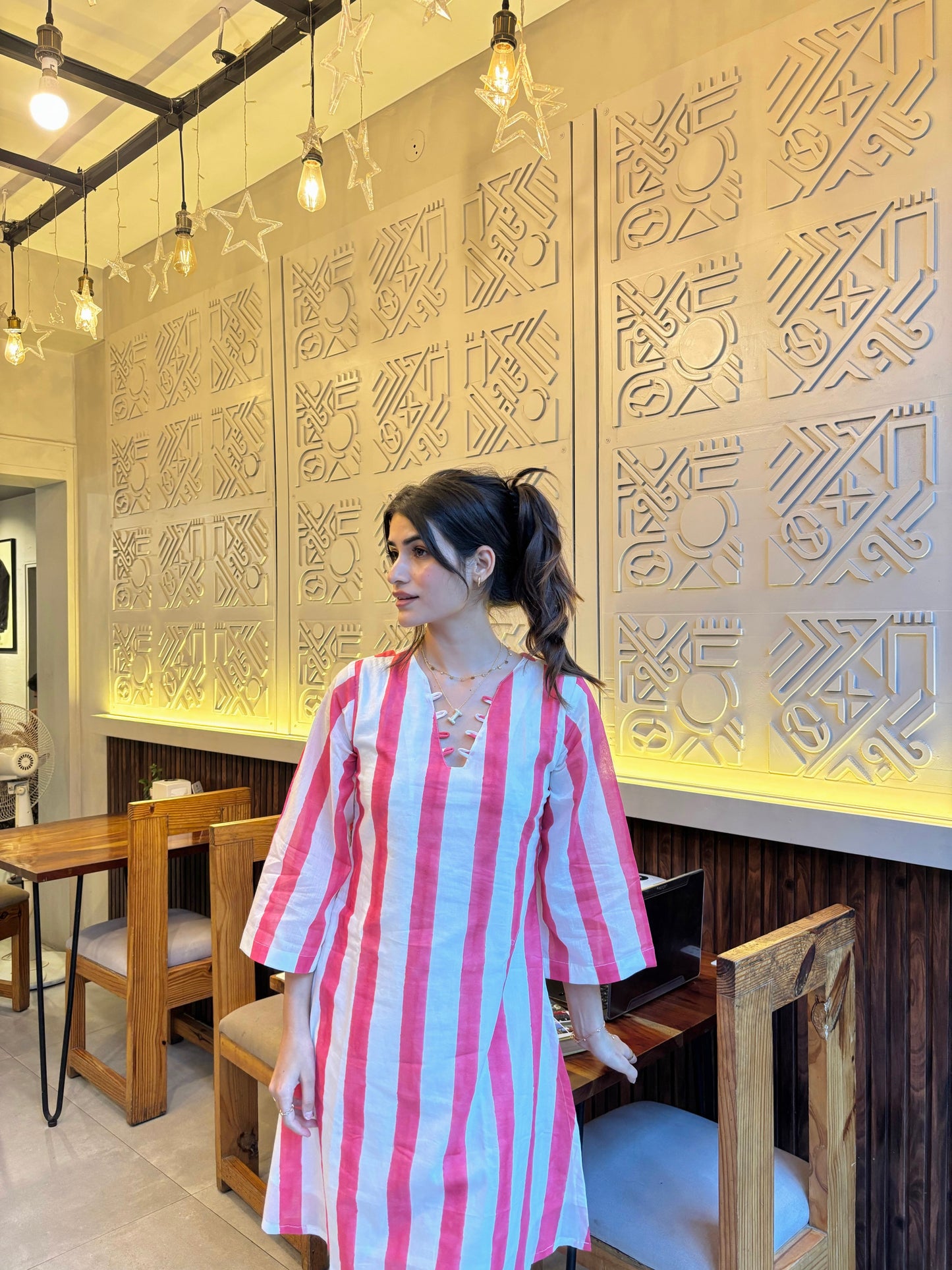 Rose Palm Kurta Set
