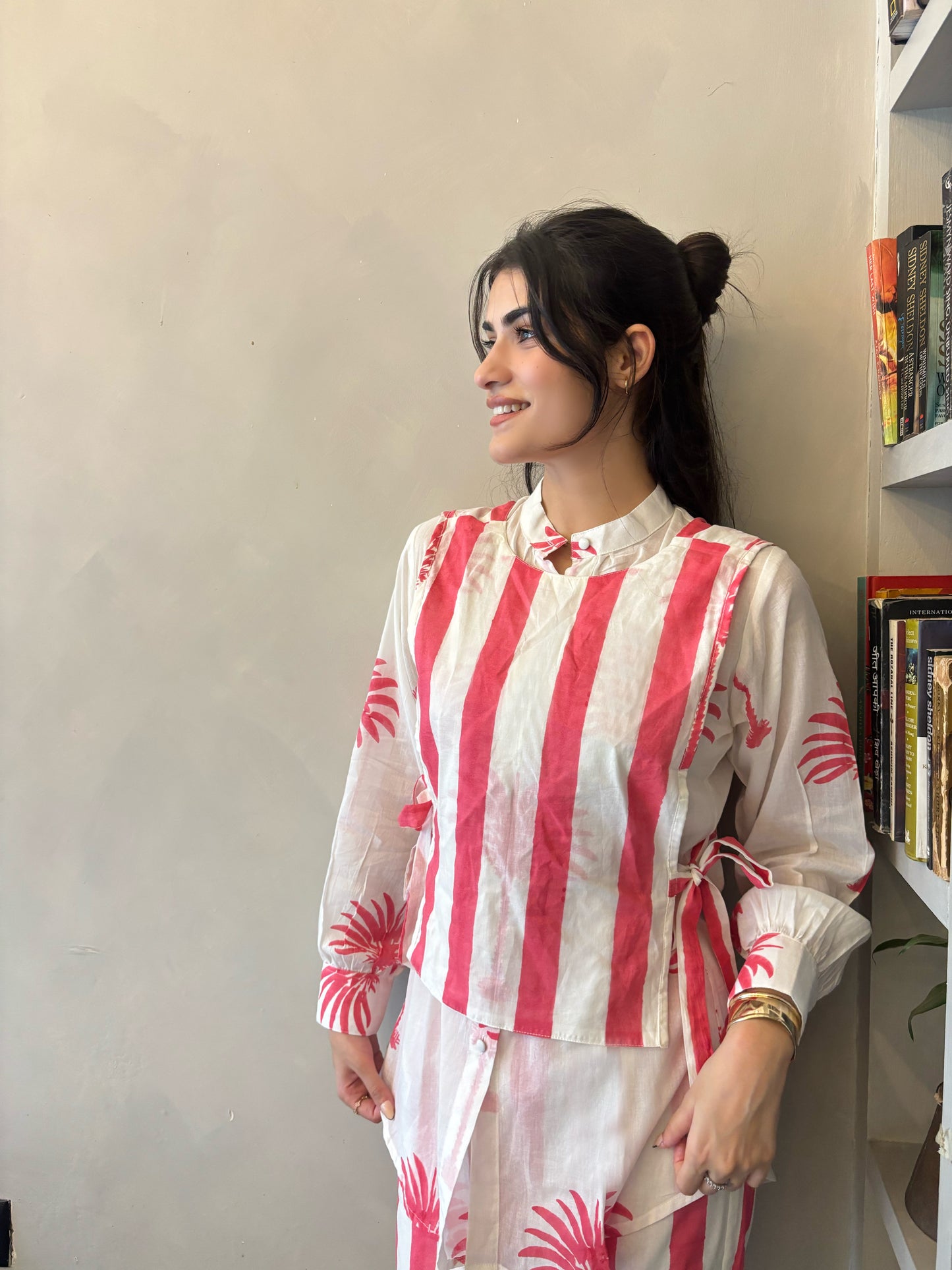 Rose Palm Waistcoat Set