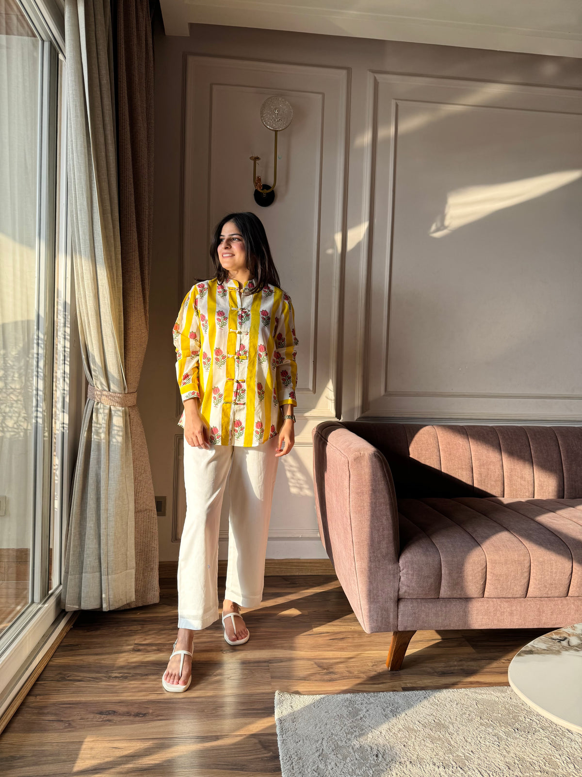 Dhoop - Yellow and Pink Set