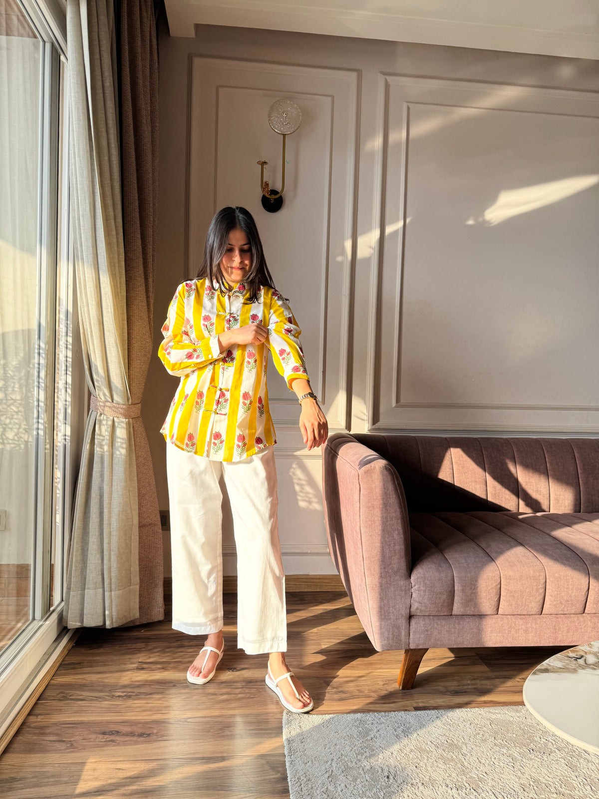 Dhoop - Yellow and Pink Set
