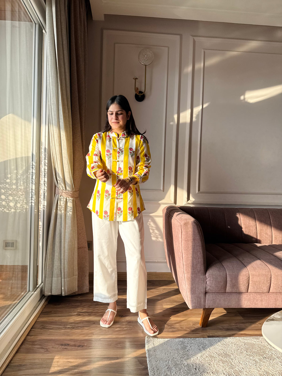 Dhoop - Yellow and Pink Set