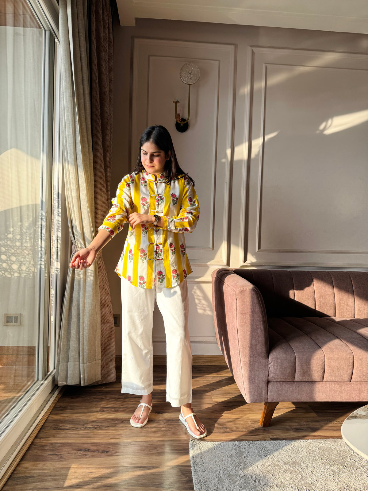 Dhoop - Yellow and Pink Set
