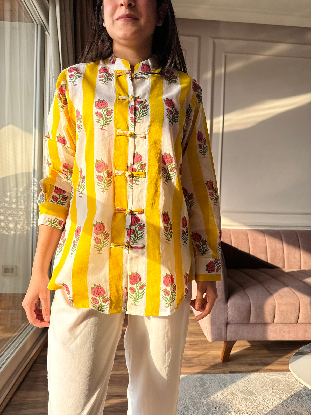 Dhoop - Yellow and Pink Set