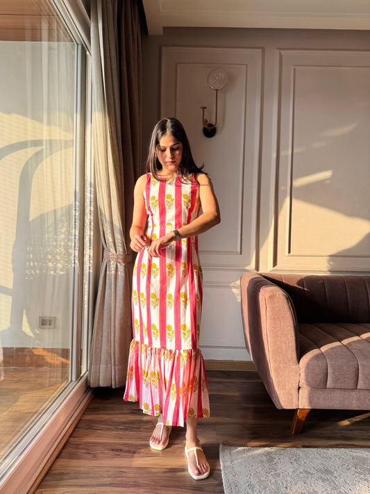 Pink Lemonade -  Pink Floral Dress