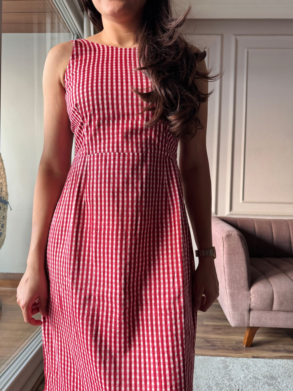 Cherry Pop - Red Gingham Dress