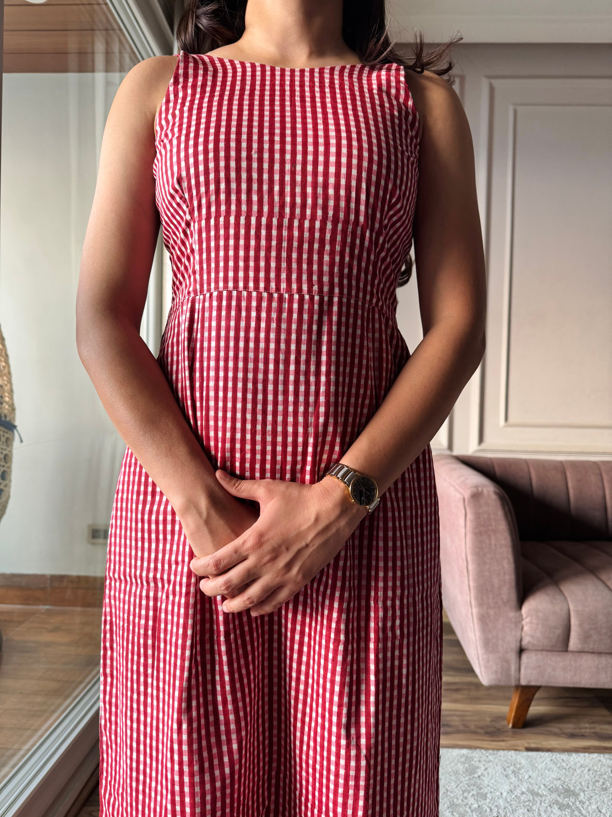 Cherry Pop - Red Gingham Dress
