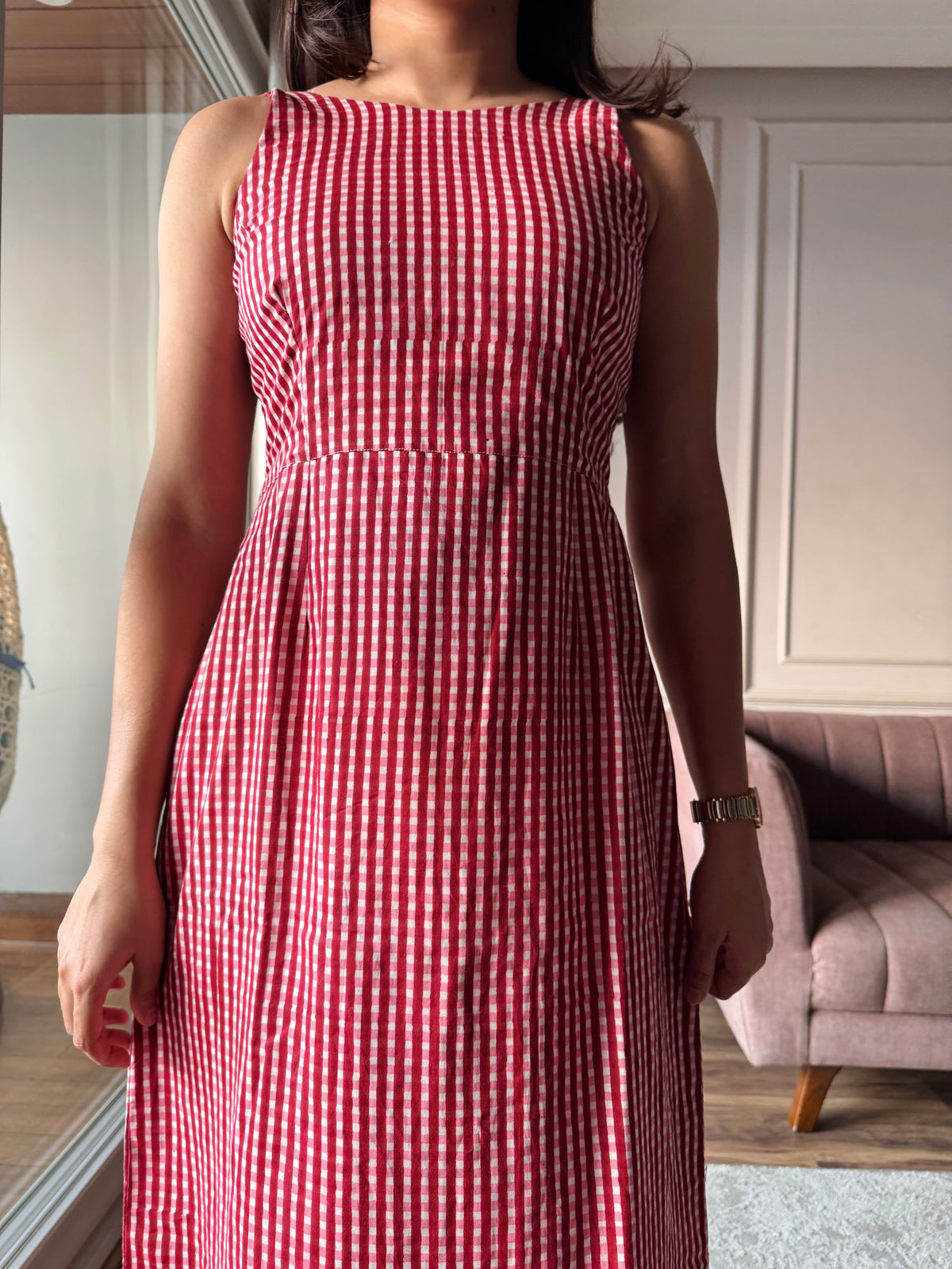 Cherry Pop - Red Gingham Dress