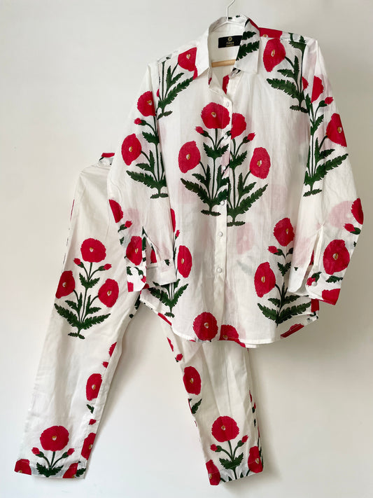 Marsala Poppy Co-ord Set