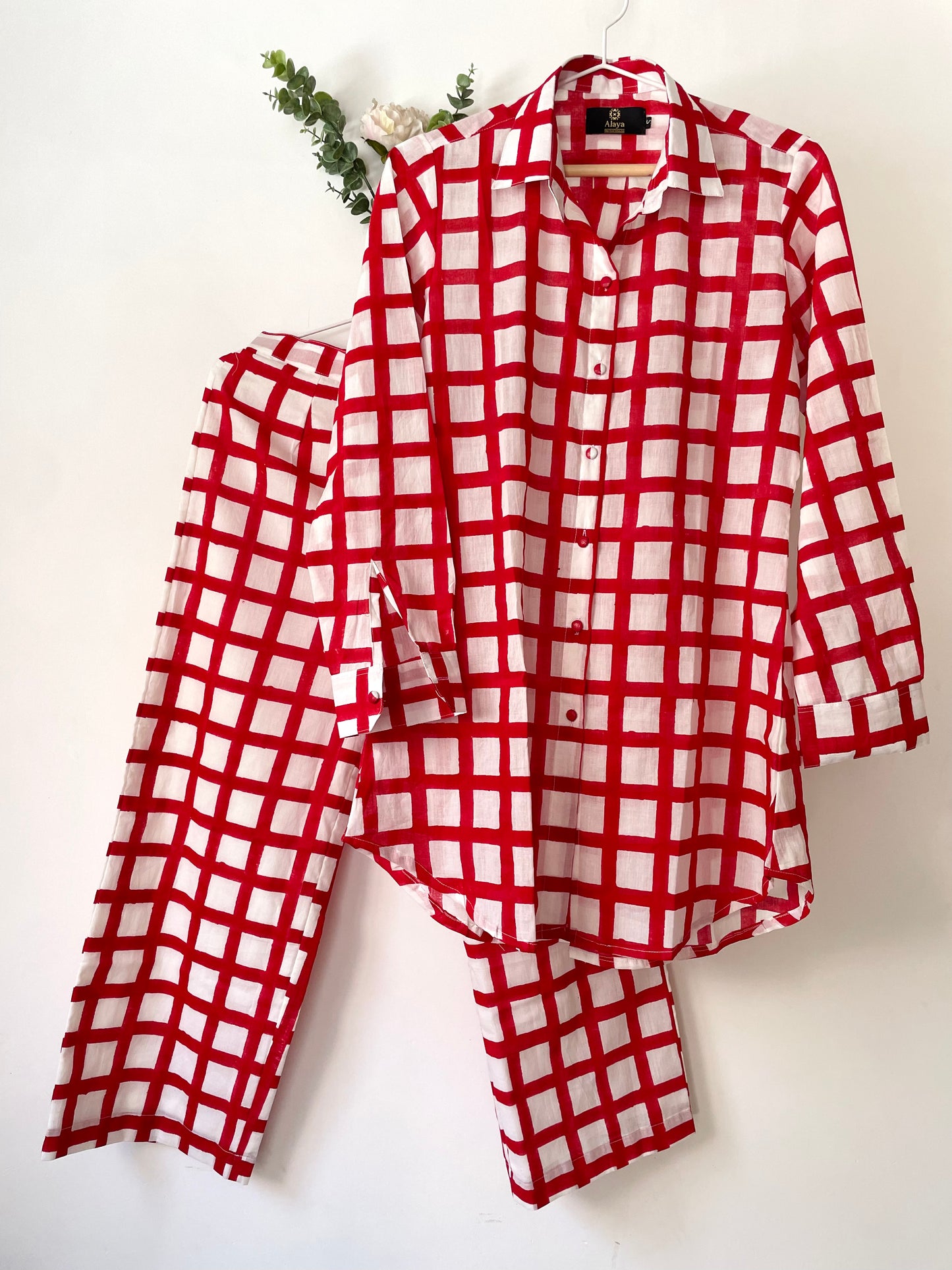 Red Gingham Co-ord Set
