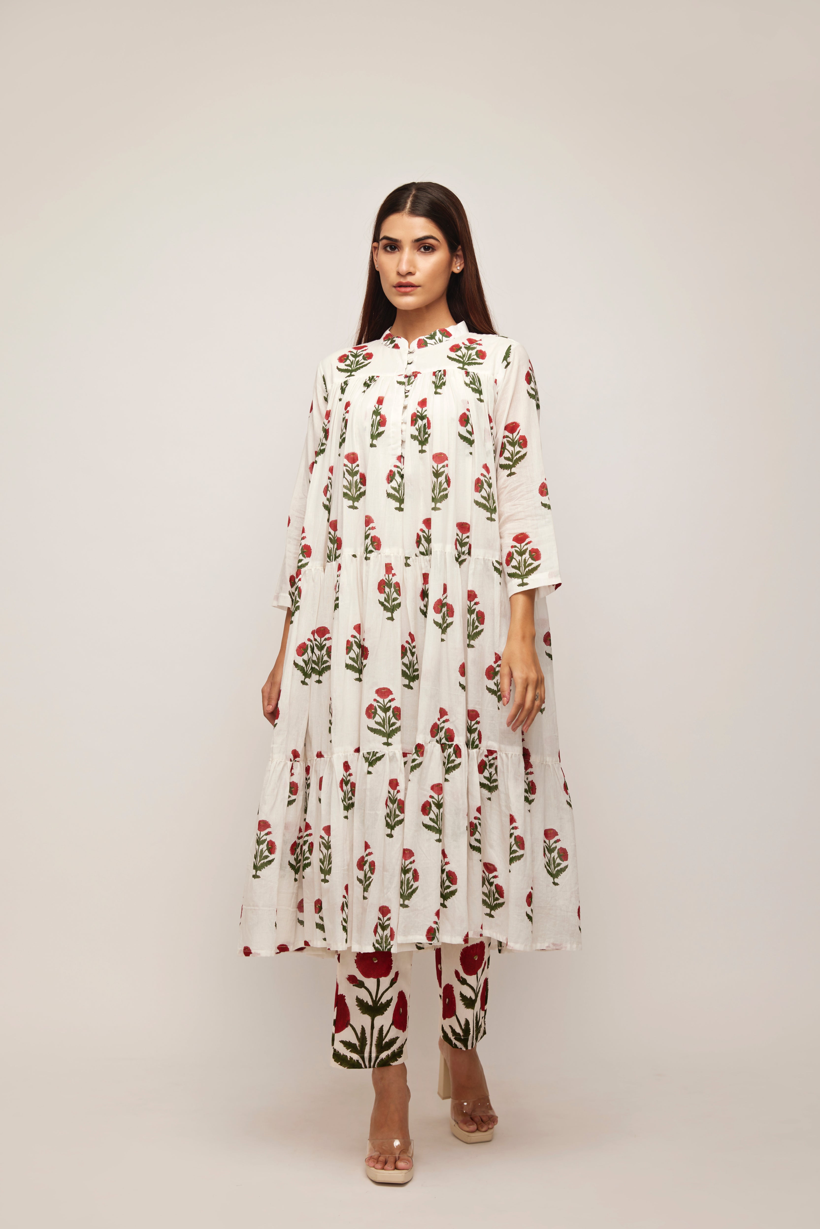 Buy Multi Color Malaysian Silk Printed Tropical Pattern Kurta And Pant Set For  Women by Soup by Sougat Paul Online at Aza Fashions.